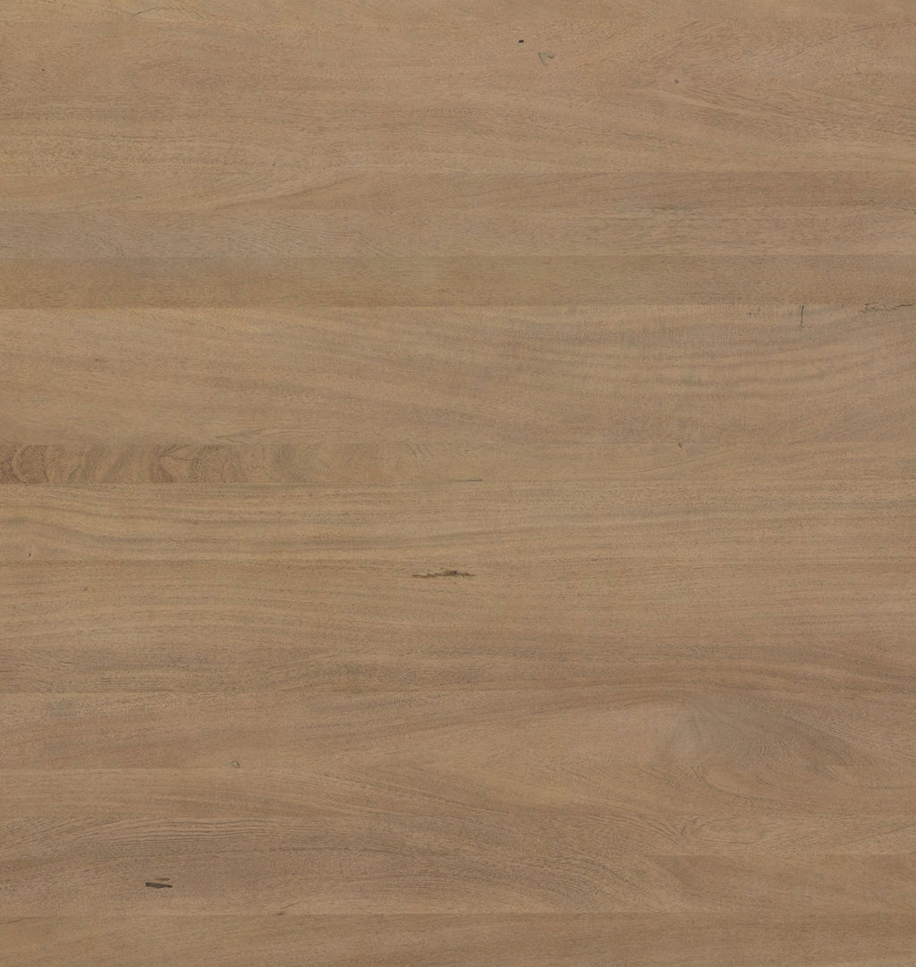 A close-up view of a light brown wood grain surface with natural texture and subtle variations.