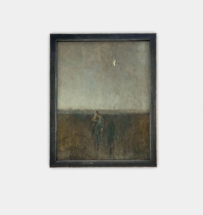 Twilight Rider Framed Print Black
