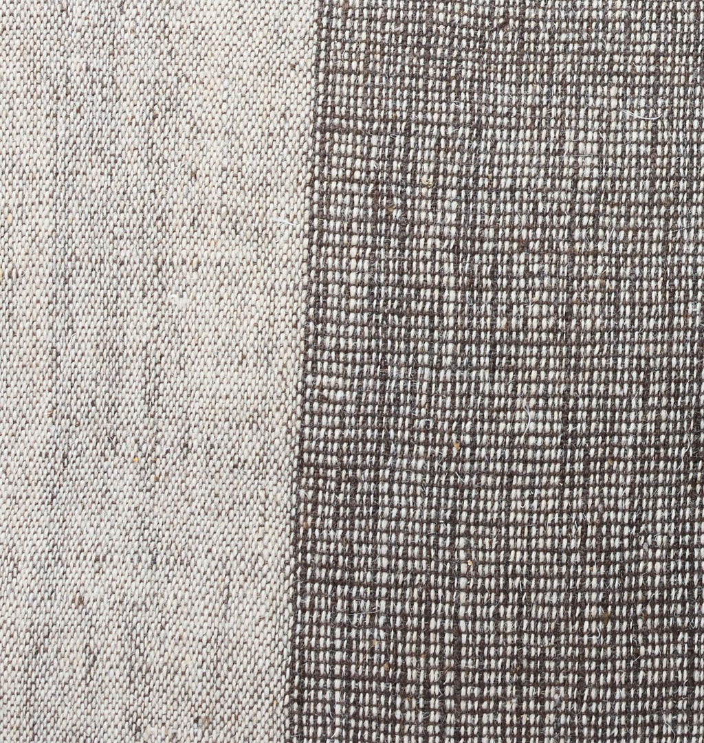 Vintage Grey Stripe Pillow Detail