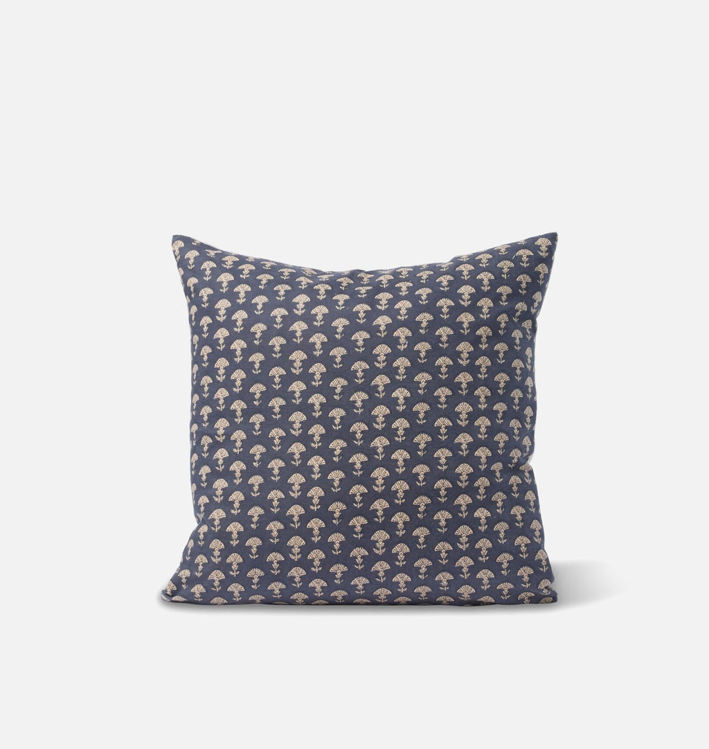 Vintage Navy Floral Motif Pillow 
