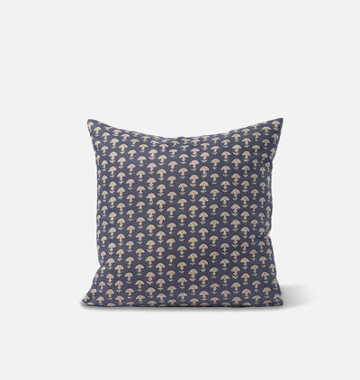Vintage Navy Floral Motif Pillow 