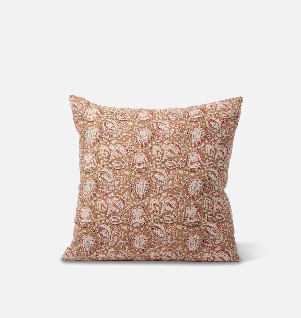 Vintage Rust Paisley Pillow