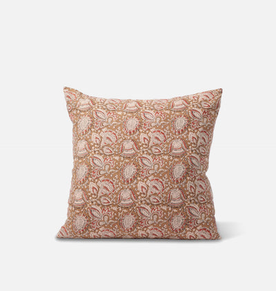 Vintage Rust Paisley Pillow