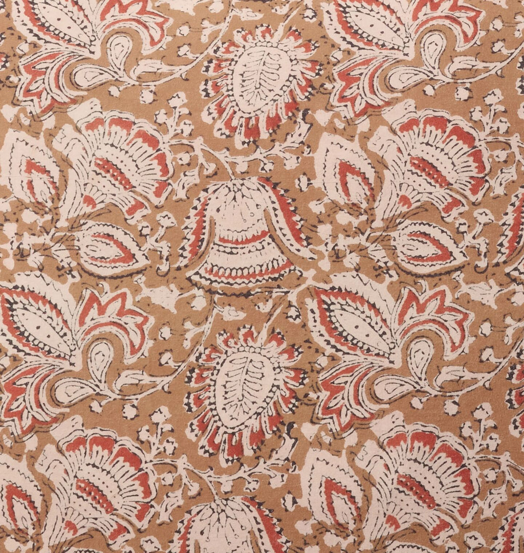 Vintage Rust Paisley Pillow Close Up