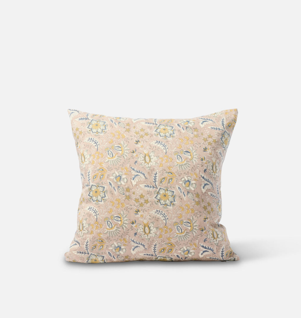 Vintage Pink Floral Pillow