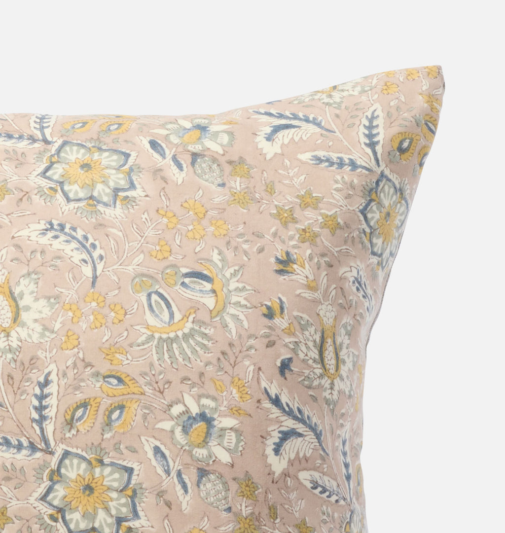 Vintage Pink Floral Pillow Corner