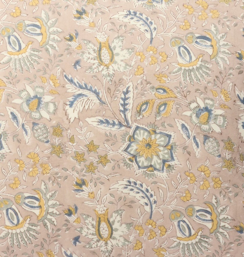 Vintage Pink Floral Pillow Detail