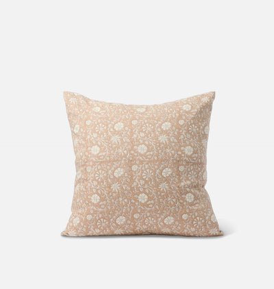 Vintage Rust Floral Pillow 