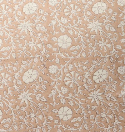 Vintage Rust Floral Pillow Detail