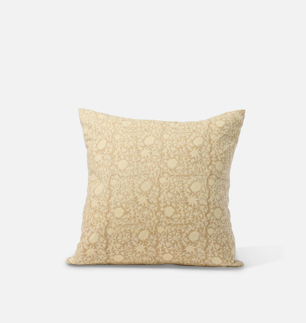 Vintage Yellow Floral Pillow