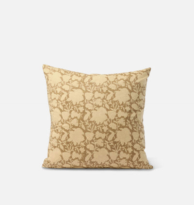 Vintage Gold Floral Pillow