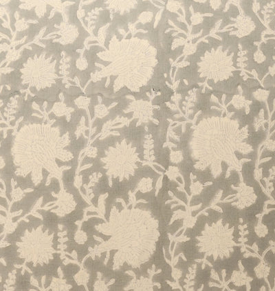 Vintage Grey Floral Pillow detail