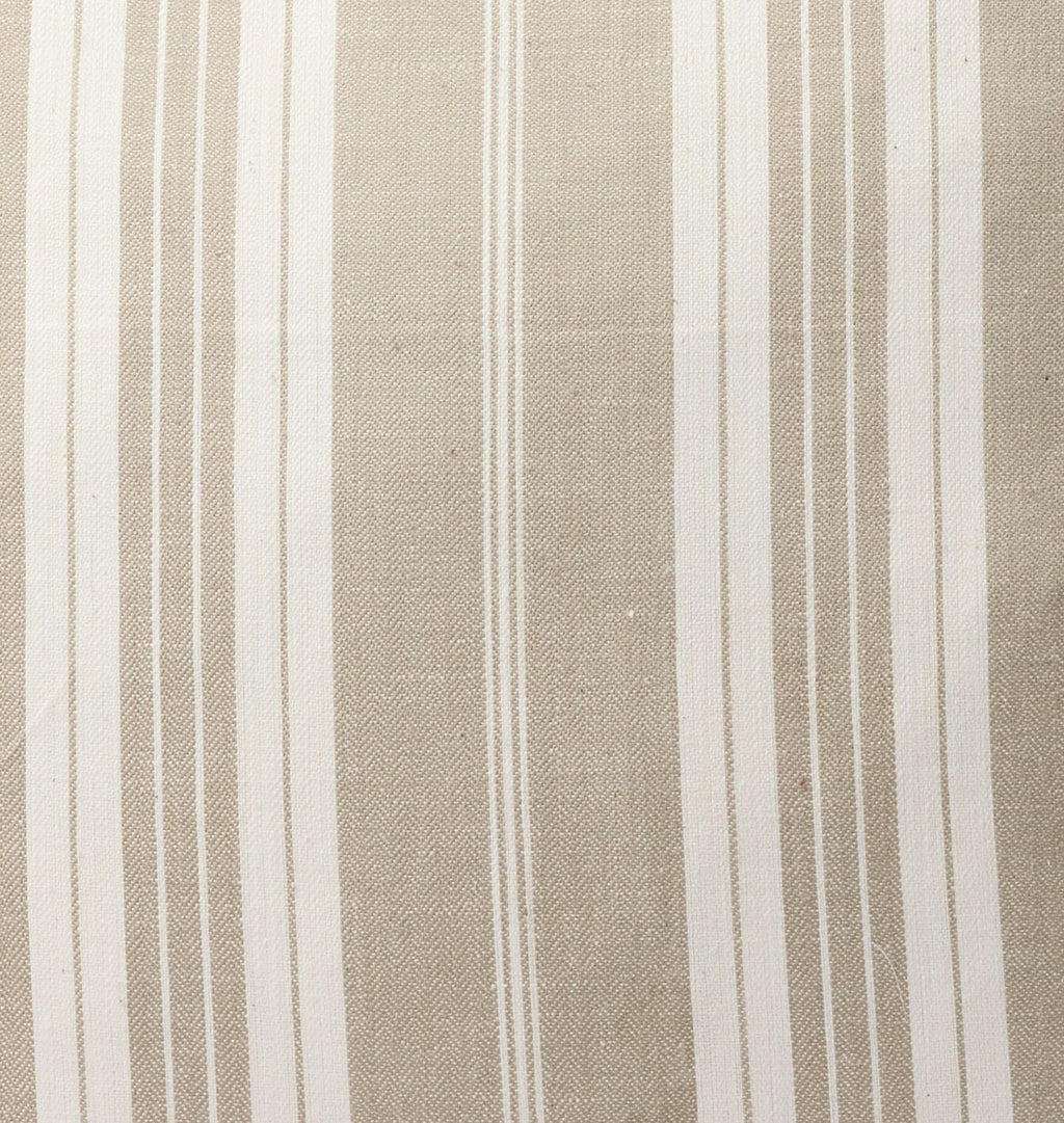 Vintage Beige Striped Pillow