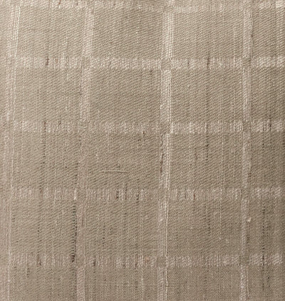 Vintage Woven Plaid Khaki Pillow Detail