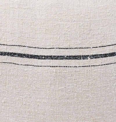 Vintage Grain Sack Pillow Detail