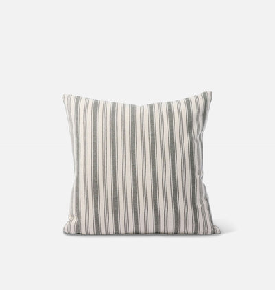 Vintage Grey Striped Pillow