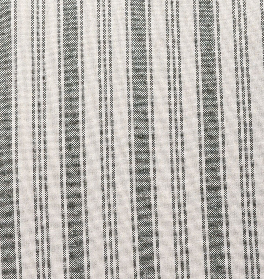 Vintage Grey Striped Pillow Detail