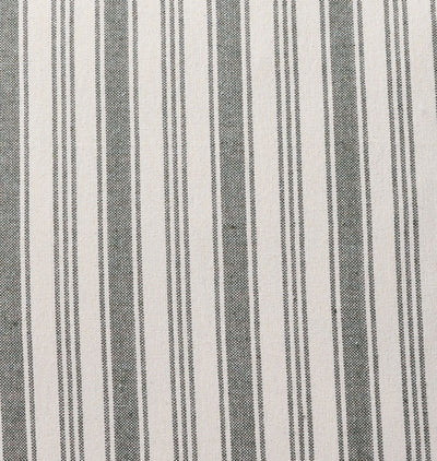 Vintage Grey Striped Pillow Detail
