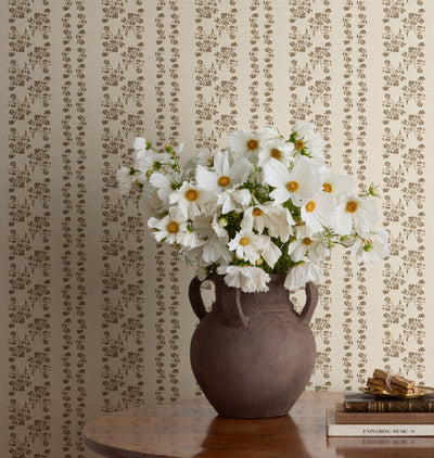 Marisol Stripe Grasscloth Wallpaper