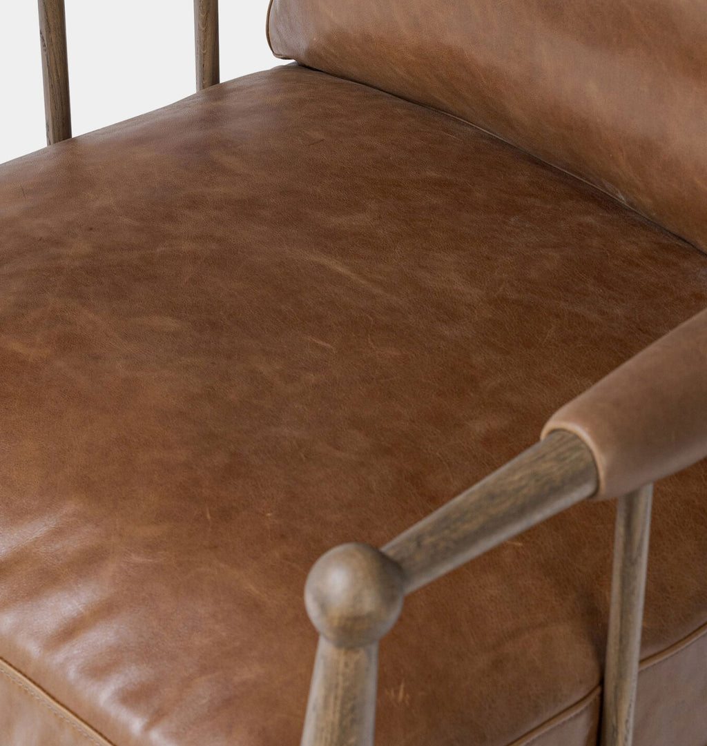 Warren Lounge Chair Dulane Mahogany