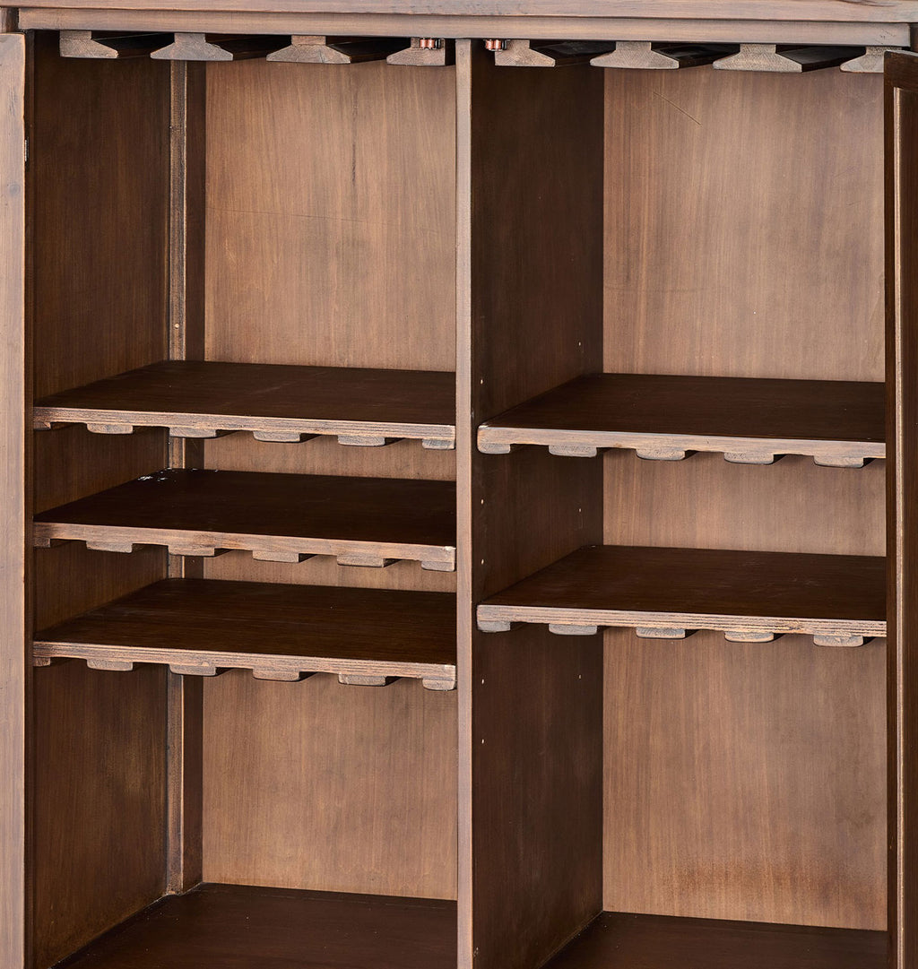 Wilder Bar Cabinet Aged Pine
