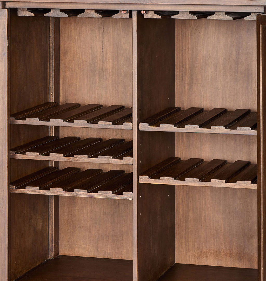 Wilder Bar Cabinet Aged Pine
