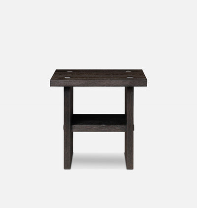 Zeno End Table Black Oak