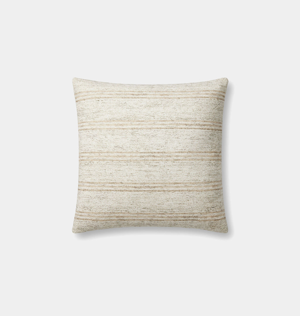 Zephyr Pillow 18'' x 18'' Ivory / Natural