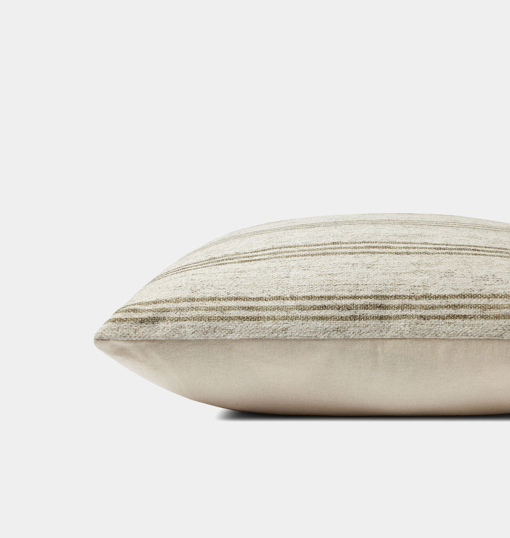 Zephyr Pillow 22'' x 22'' Ivory / Olive