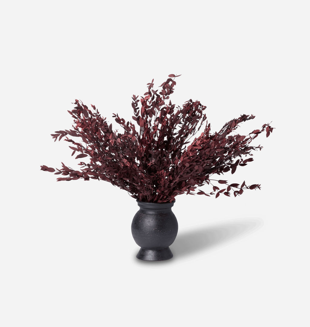 Dried Marri Bundle in Small Barro Vase