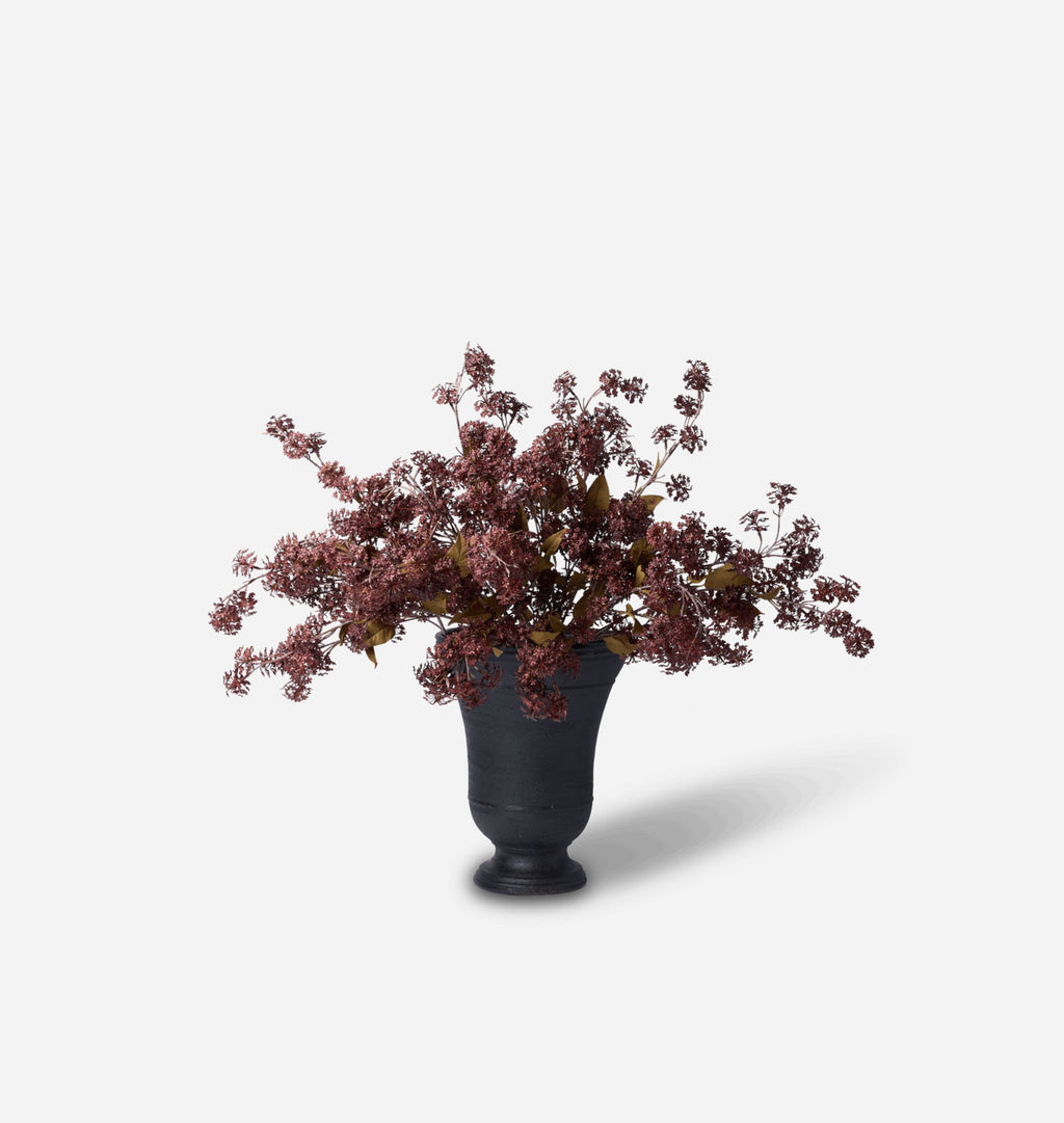 Faux Elderberry Bundle in Large Bergen Vase