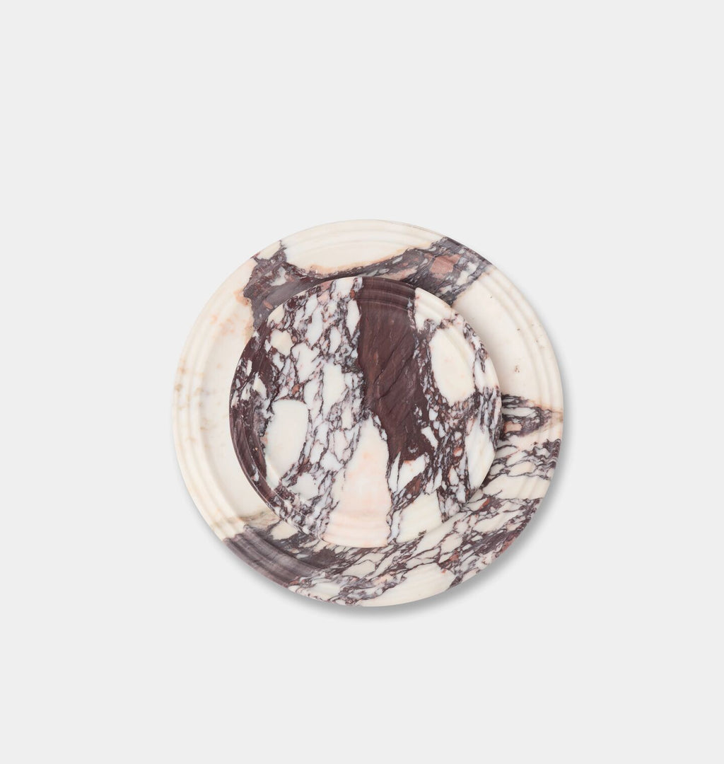 Helena Round Marble Tray