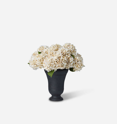Faux Morning Mist Hydrangea Bundle in Large Bergen Vase