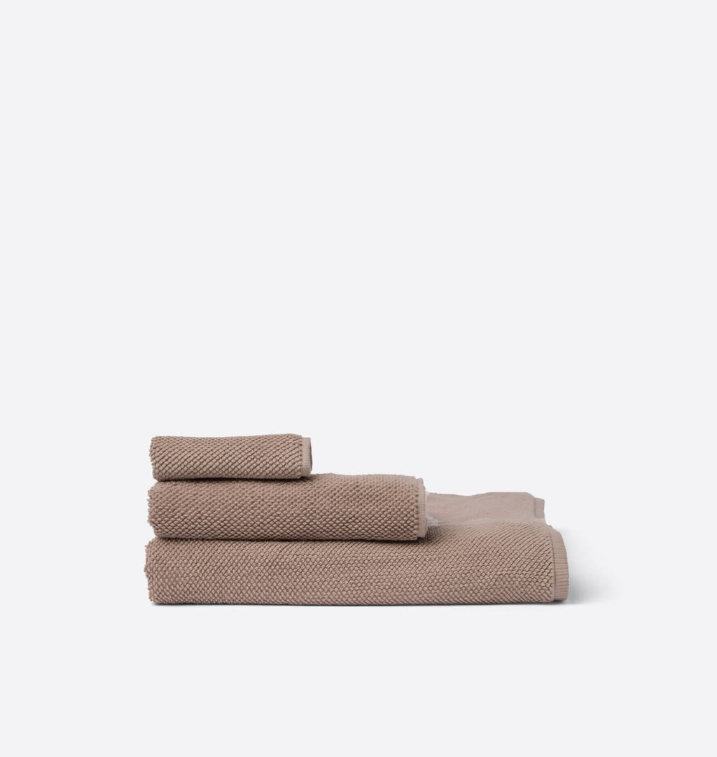 Mahon Rice Weave Towel Set Canvas Clay