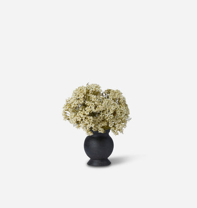 Faux Queen Anne's Lace Bundle in Small Barro Vase