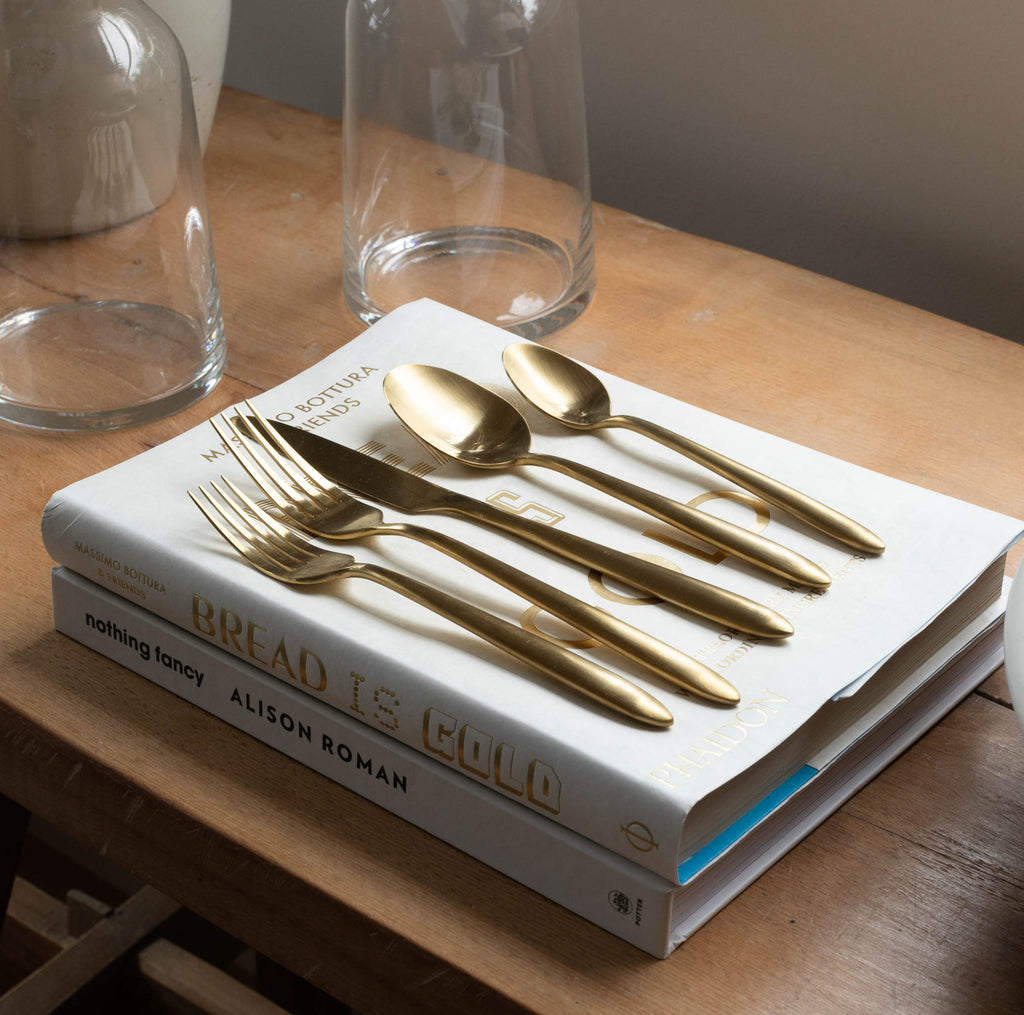 Velo Gold Brush Flatware
