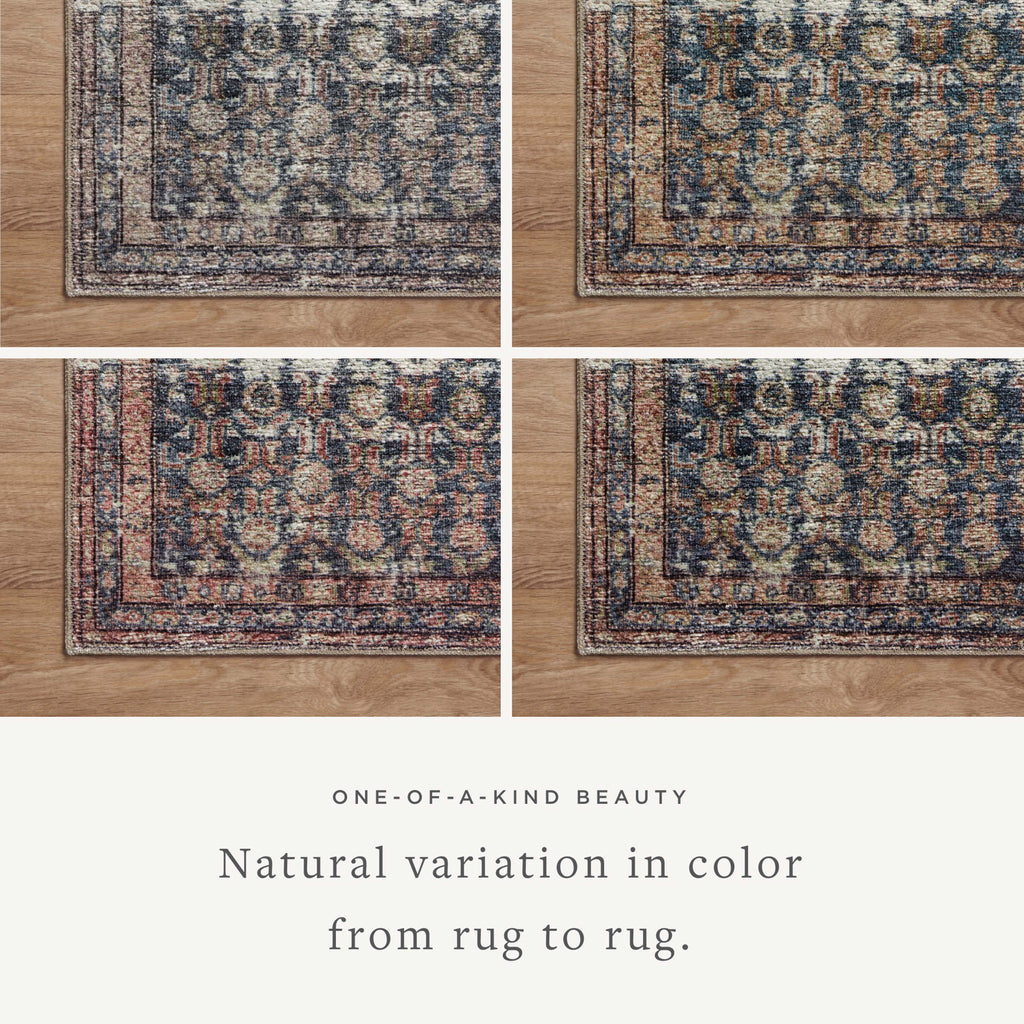 Billie BIL-02 Ocean / Brick Area Rug
