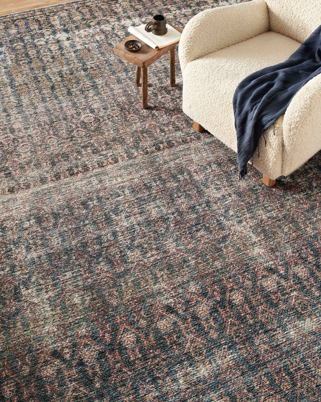 Billie BIL-02 Ocean / Brick Area Rug