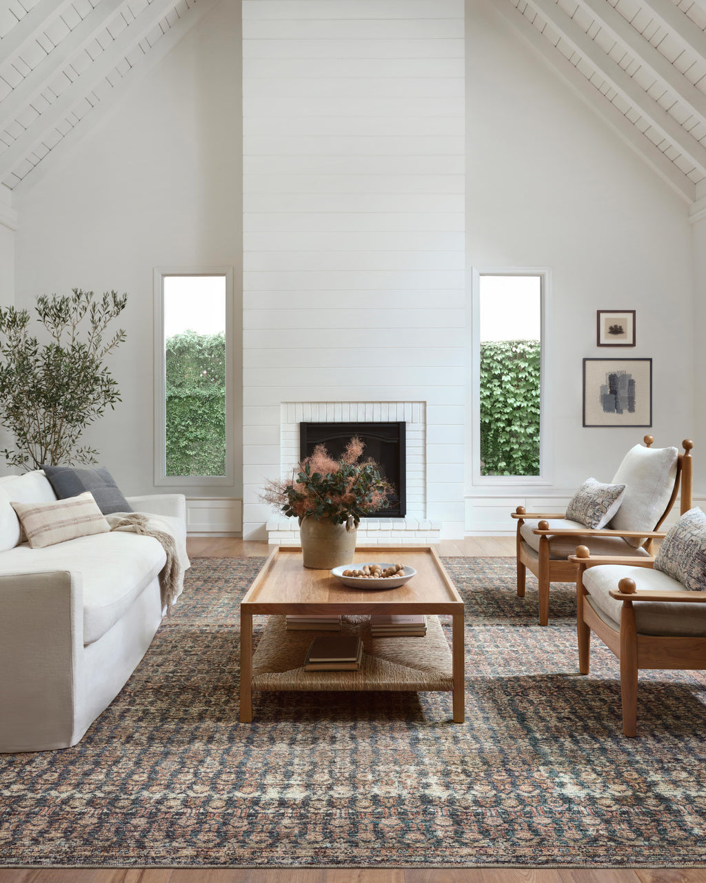 Billie BIL-02 Ocean / Brick Area Rug