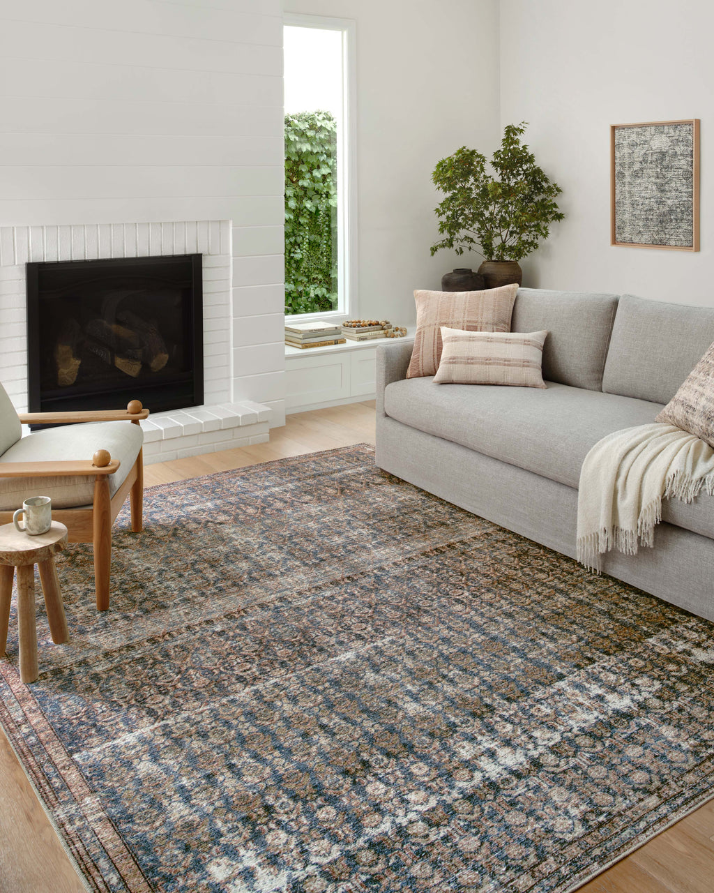 Billie BIL-02 Ocean / Brick Area Rug