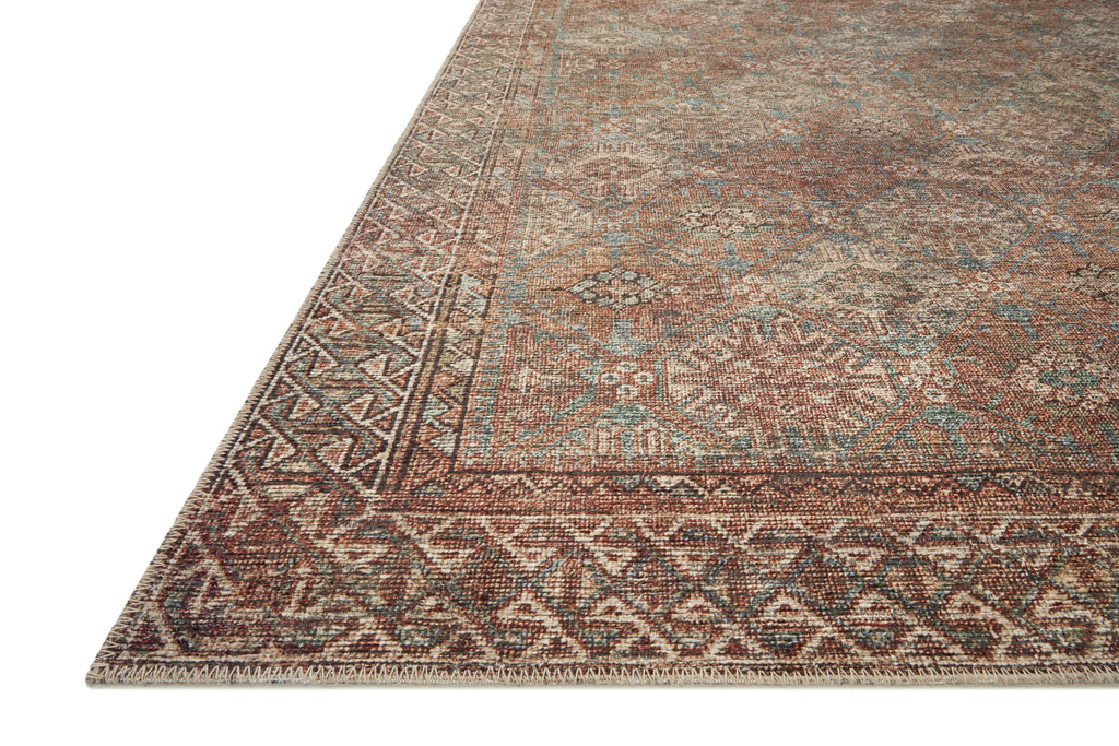 Billie BIL-04 Aqua / Rust Area Rug