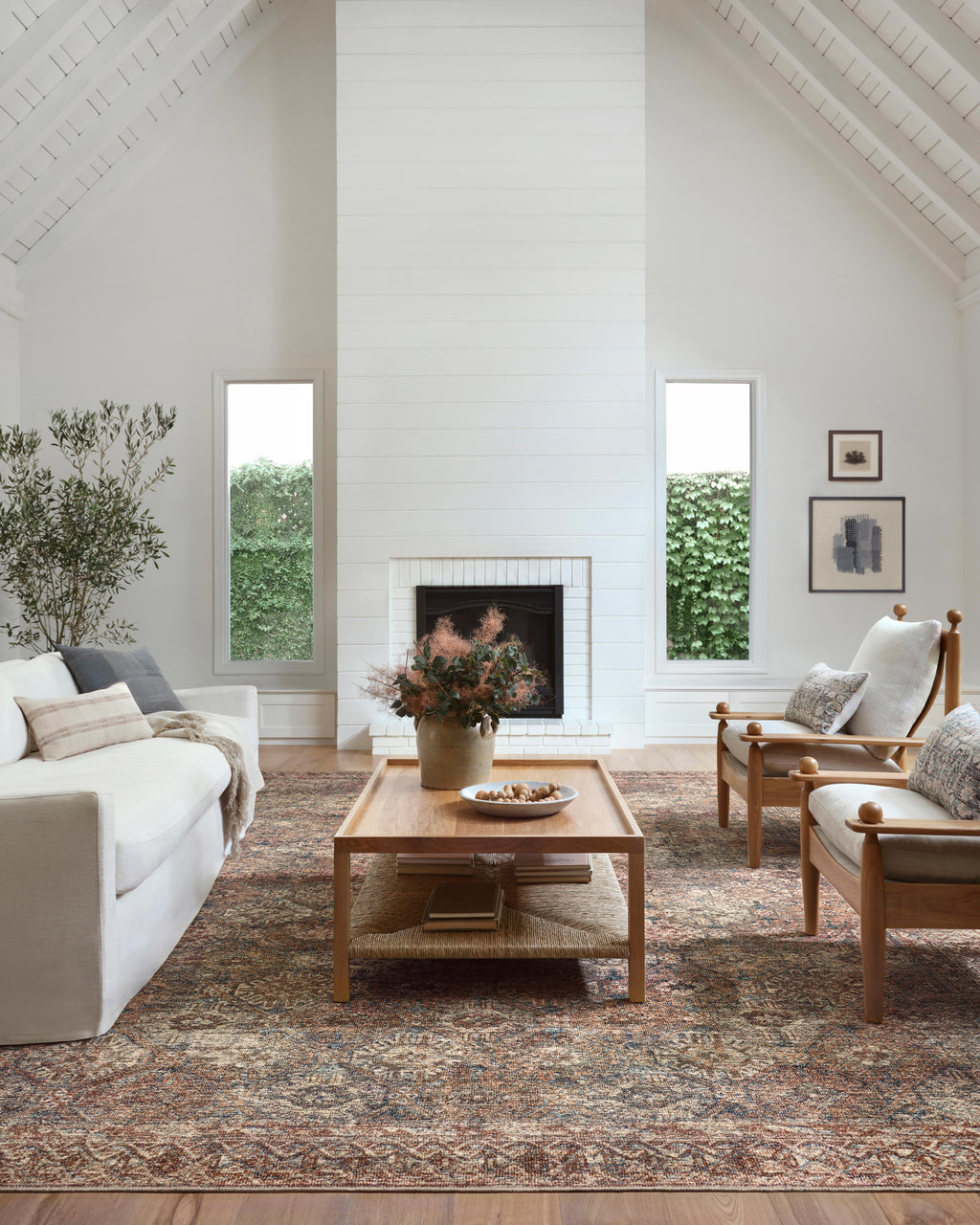 Billie BIL-04 Aqua / Rust Area Rug