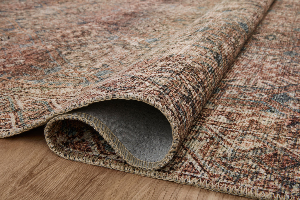 Billie BIL-04 Aqua / Rust Area Rug