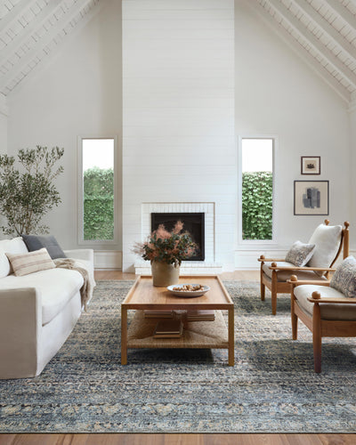 Billie BIL-05 Denim / Blush Area Rug