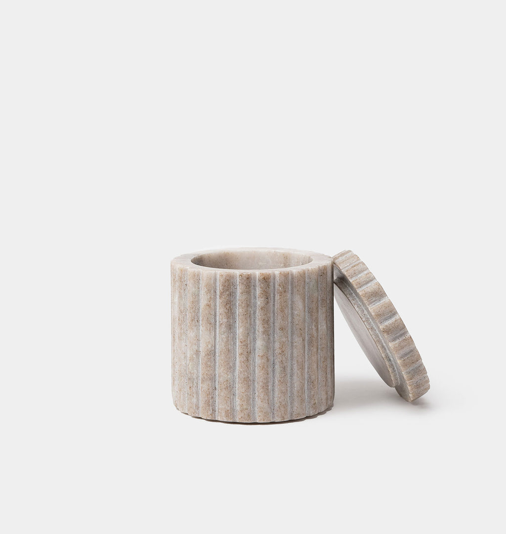 Luca Marble Canister Tall