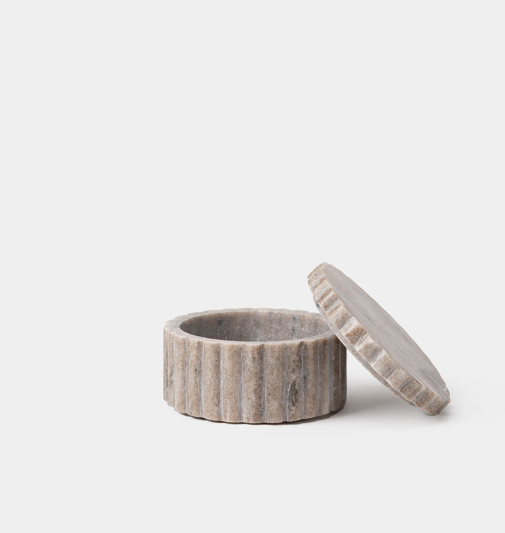Luca Marble Canister Wide
