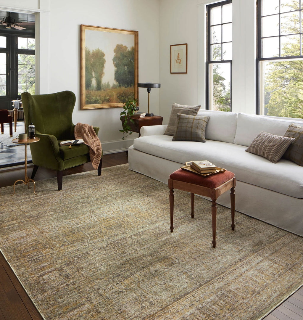Bradbury BRU-02 Dove / Gold Area Rug