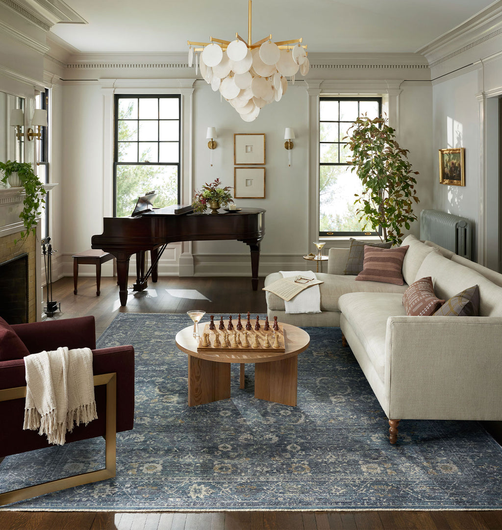 Bradbury BRU-03 Ocean / Gold Area Rug