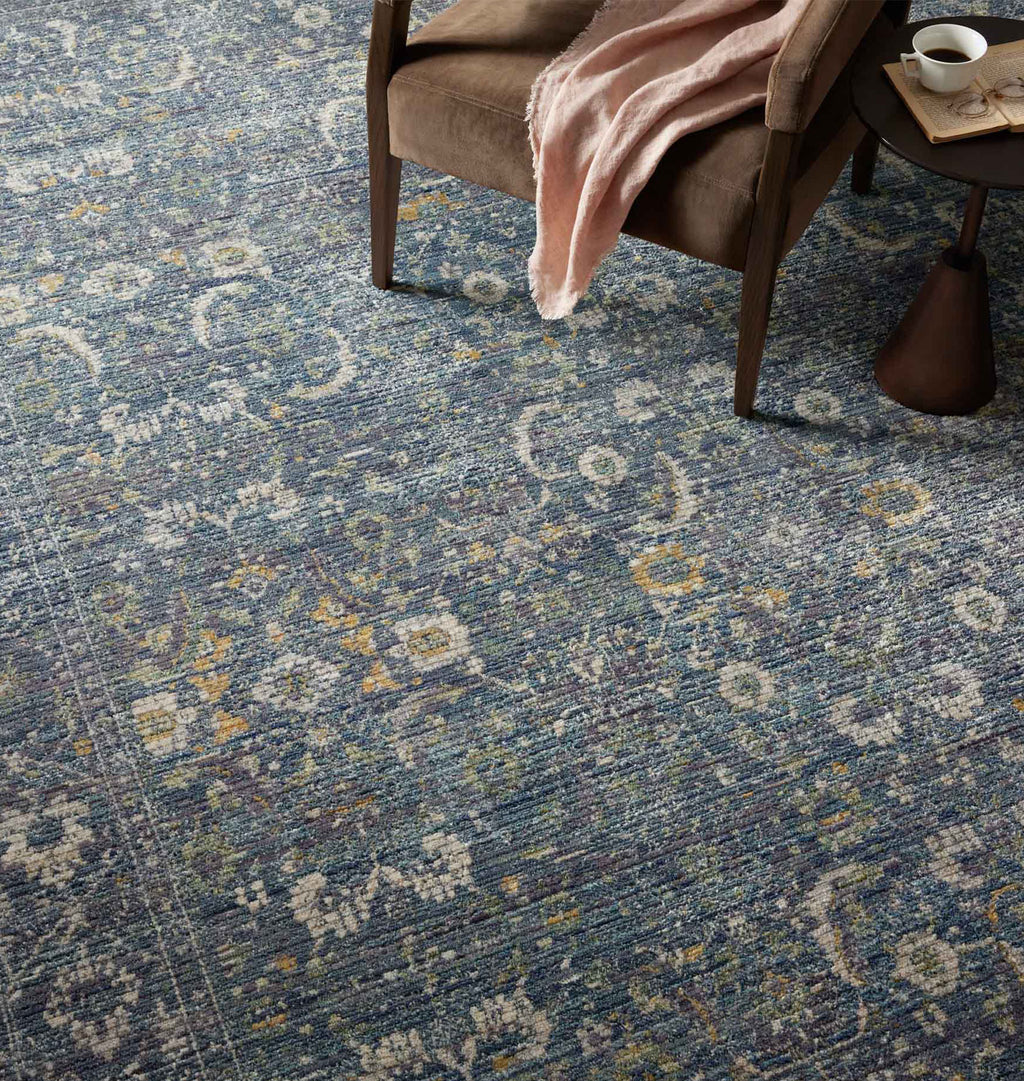Bradbury BRU-03 Ocean / Gold Area Rug