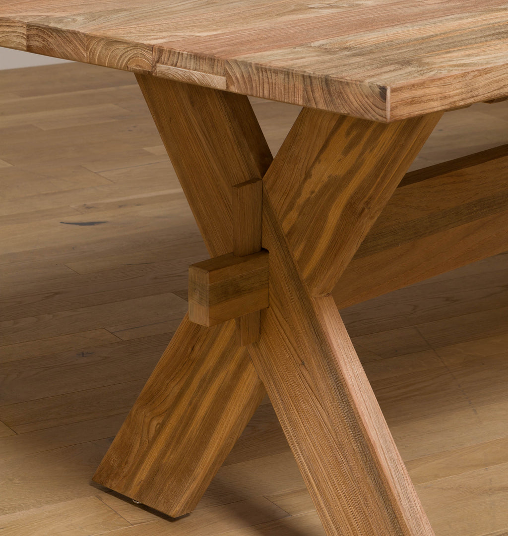 Long Teak Outdoor Dining Table